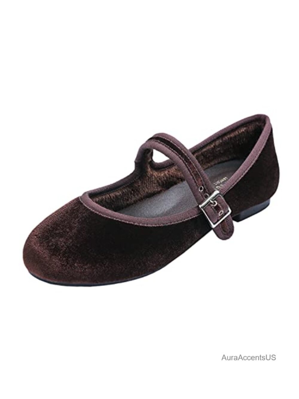 Mary Jane Ballet Flats Cushioned Arch Support Round Toe Slip On Walking